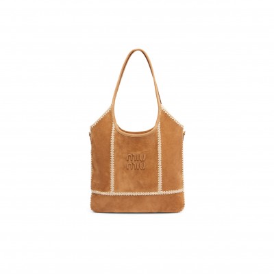 MIU MIU IVY MEDIUM SUEDE TOTE BAG  (40*35cm)
